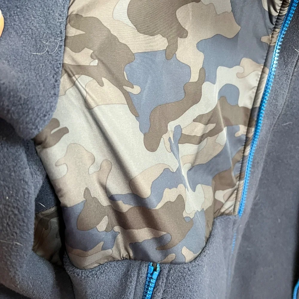 Big Boys Youth The North Face Navy Camouflage Fleece